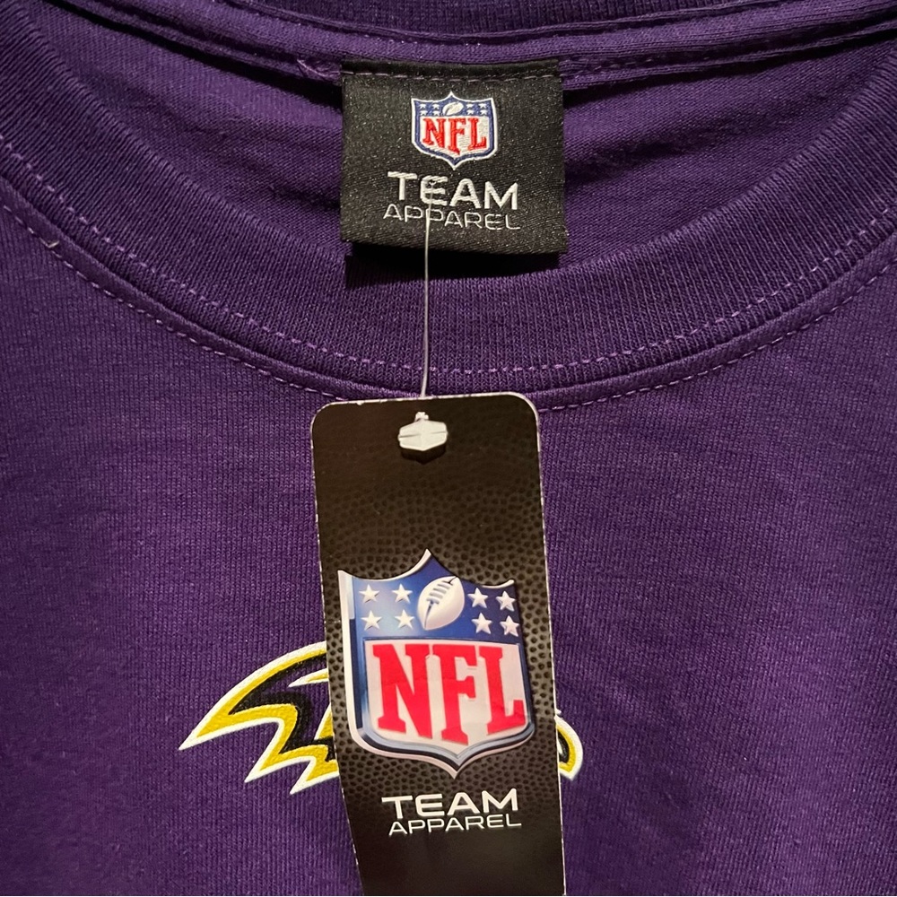 NWT! Baltimore Ravens NFL Team Apparel NFL Ravens T-Shirt Size 2XL NEW WITH TAG - Picture 5 of 7